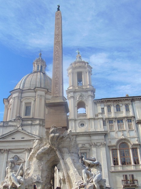 The Egyptian obelisk in Piazza Navonna