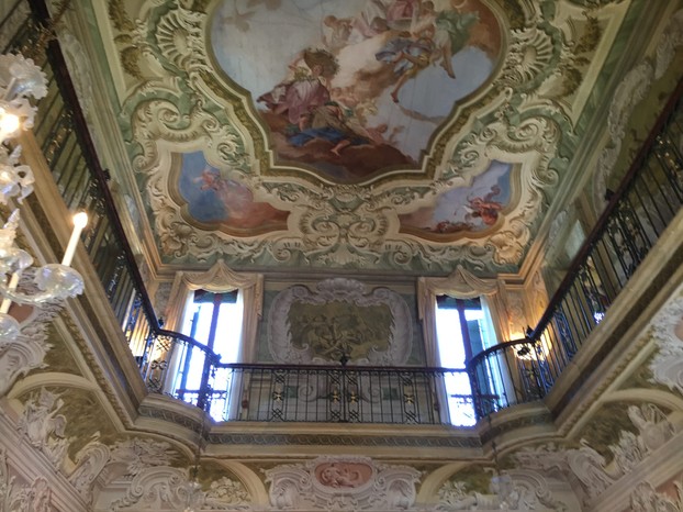 Frescoes inside the Villa Wildmann