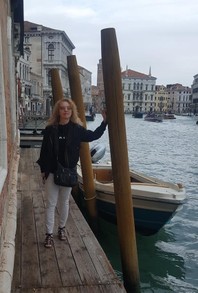 The author in Venice