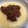 Venison stew with polenta