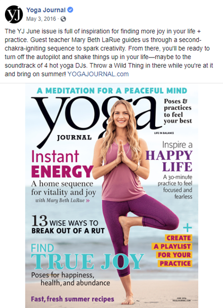 cover of Yoga Journal's June 2016 issue