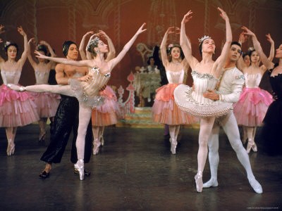 Ballerina Maria Tallchief and Others Performing the Nutcracker Ballet at City Center By: Alfred Eisenstaedt