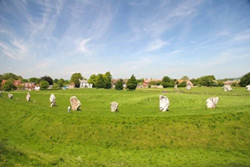 Posterazzi Stone Display Avebury England Poster Print by Micah Wright