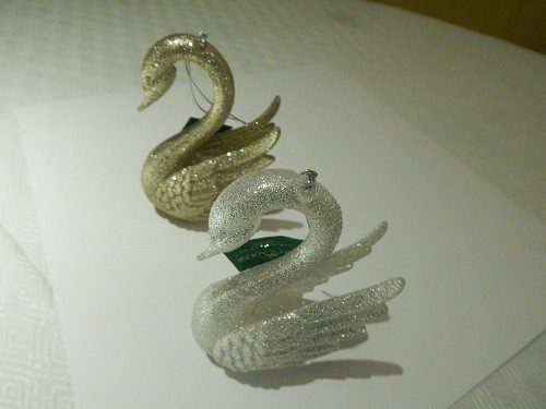 Swan Christmas Ornaments