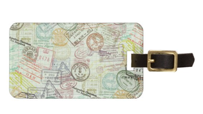 Passport Stamps Luggage Tag