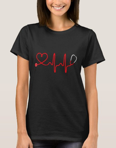 Heart, Stethscope, and a Nurse's T-Shirt