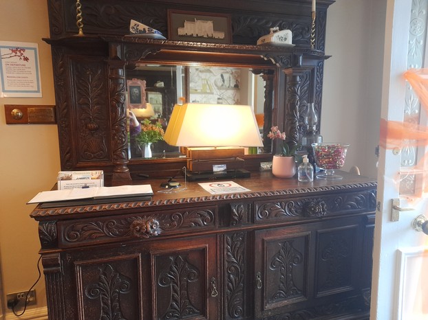 Victorian dresser in the entrance hall