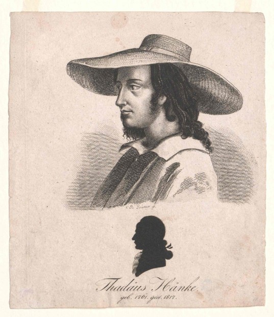 portrait by Austrian engraver/writer Vinzenz Raimund Grüner (1771-1832)