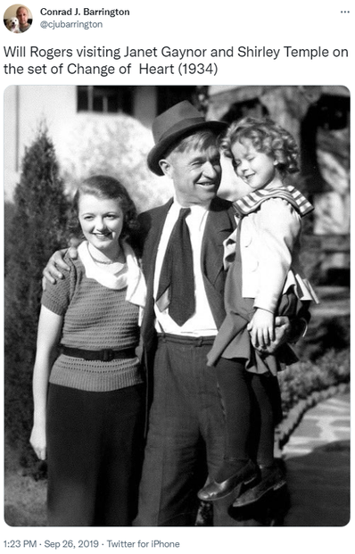 three of Fox Film Corporation's top box office stars in 1934