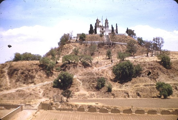 Church and Great Pyramid, Cholula, 1948