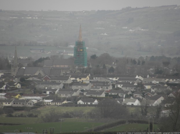 north-northwest view of Cookstown from Tullyhogue Fort