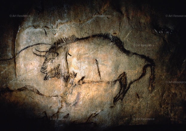 Bison in the Salon Noir of Niaux Cave