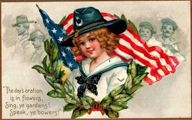 Memorial Day picture postcard by Frances Brundage