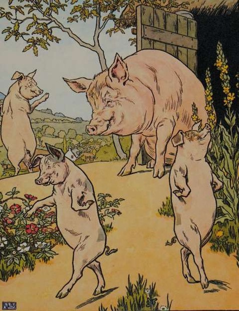 Three Little Pigs by Leslie Brooke