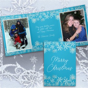 Double Folded Christmas Cards Photos Inside