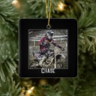 Motocross Dirt Bike Riding Ornament, Text on back