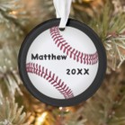 Baseball Player Photo Template Ornament