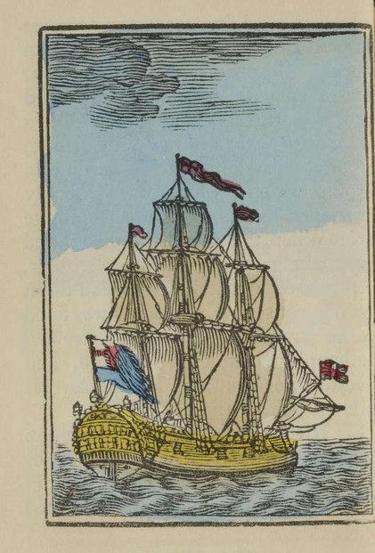 Ship with Fitwarren's goods, illustration by George Cruikshank