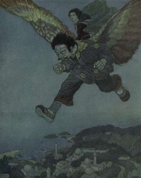 Garden of Paradise, painting by Edmund Dulac