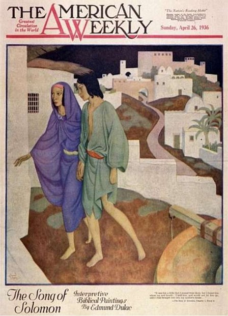 American Weekly Magazine cover, designed by Edmund Dulac