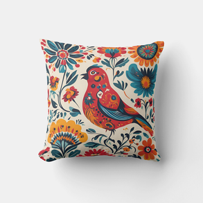 Elegant Bird Design in Polish Folk Art Style