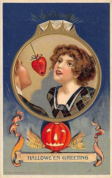 Vintage Halloween card by Samuel Schmucker (1879-1921)