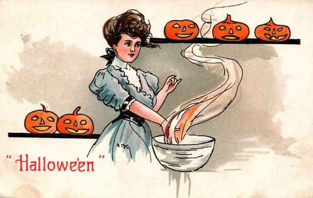 Halloween greeting card by H. B. Griggs (1870-1940)