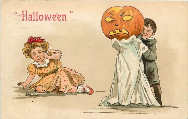 Halloween picture card by H. B. Griggs (1870-1940)