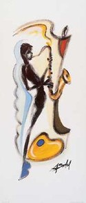 "Sax Player" by Alfred Gockel