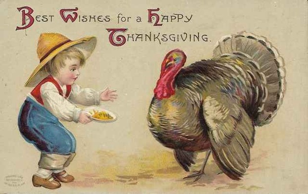 Thanksgiving postcard by Ellen Clapsaddle