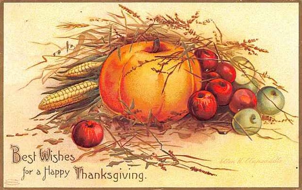 Thanskgiving card by Ellen Clapsaddle