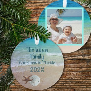 Family Christmas Photo ornament