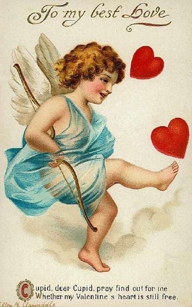 Vintage Valentine's card by Ellen Clapsaddle