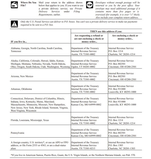 Tax Year 2023 1040 (and 1040-SR) Instructions, page 114 (back cover)