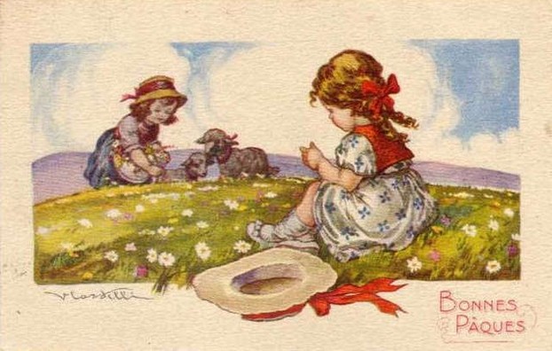 Easter picture card by Vincenzo Castelli