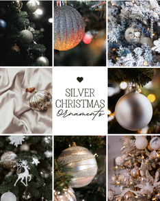 Silver Christmas Tree Ornaments