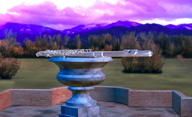 Flute on Marble Vase 2