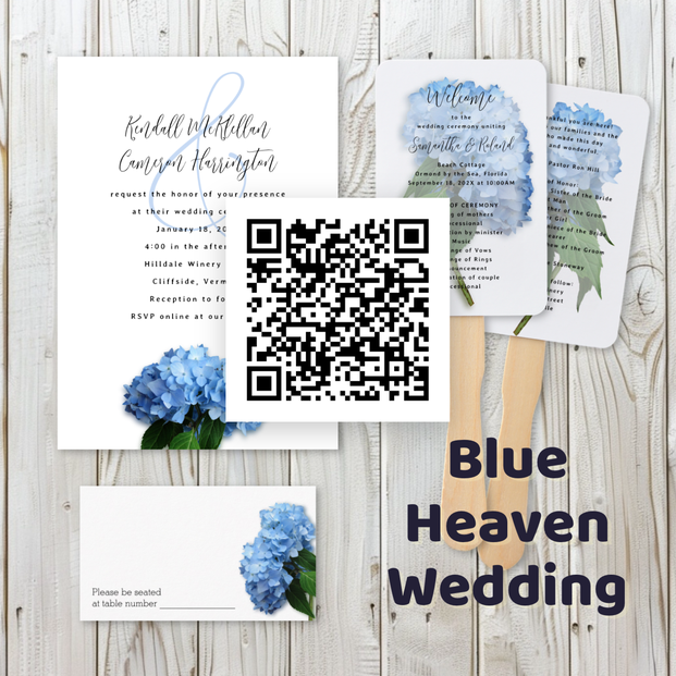Blue Heaven Wedding Stationery Collection
