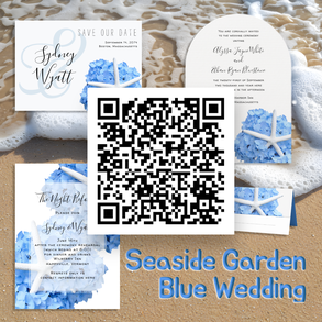 Seaside Garden - blue flowers