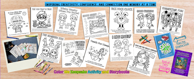 Color Me Keepsake Activity Storybooks