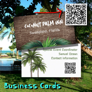 Business Cards, Tropical and Beach Themes