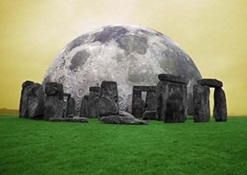 Full Moon over Stonehenge England by Bill Bachmann