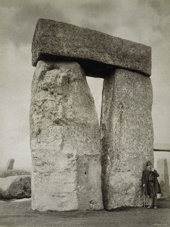 A Shepherd Posing At Stonehenge On Salisbury Plain A Shepherd Posing At Stonehenge On Salisbury Plain