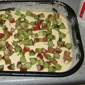 Rhubarb coffee cake recipe