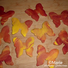 Marbled Spring Butterfly Cookies