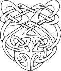 Celtic Knot Coloring Page or Digital Stamp