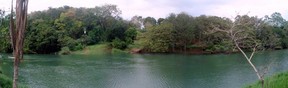 The Mopan River near the Ferry, San Jose Succotz, Cayo District, Belize CA.