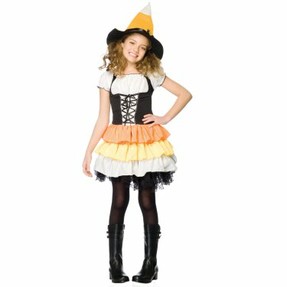 Candy Corn Witch Costume for Kids