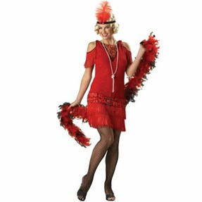 Red Flapper Dress Costume