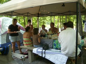 Picnic at the Lake with Friends